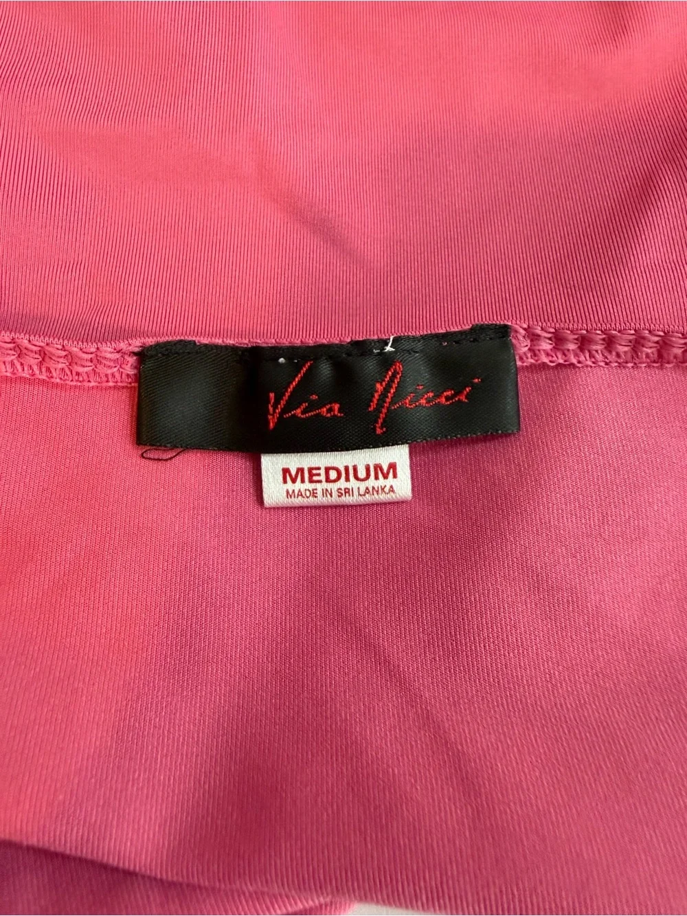 Vía Nicci Médium Y2K Pink Slip Nightgown with Black Lace